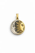 925 Ayar Gümüş - sun and moon kolye ucu