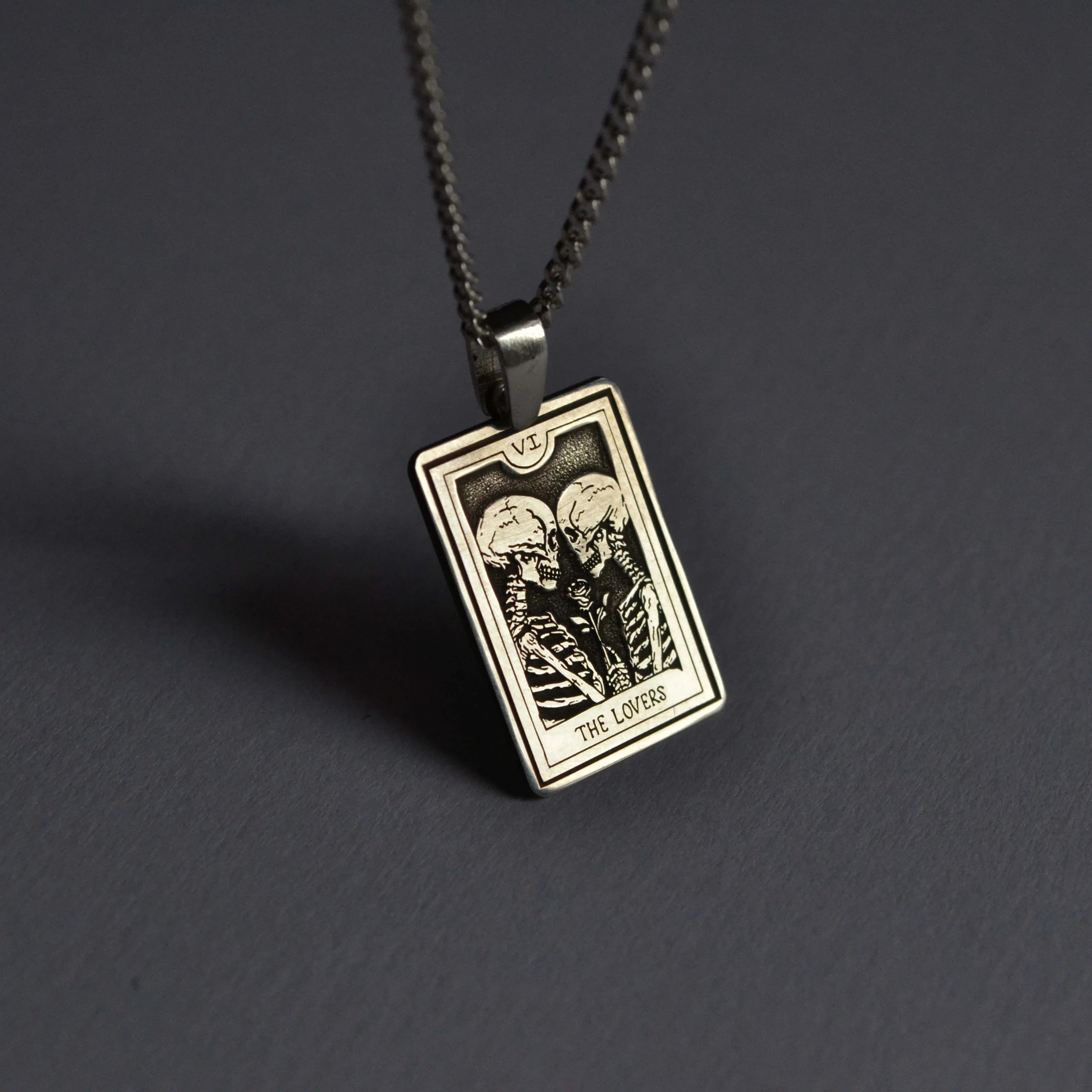 925 Ayar Gümüş - Tarot Kart Kolye