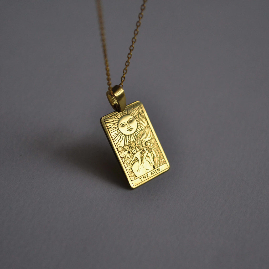 925 Ayar Gümüş - Tarot Kart Kolye