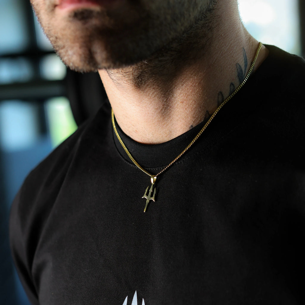 925 Sterling Silver - Poseidon's Trident Necklace