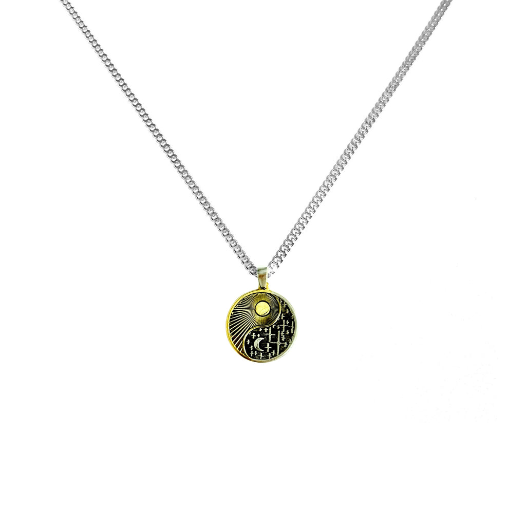 925 Ayar Gümüş - Ying Yang Sun Kolye