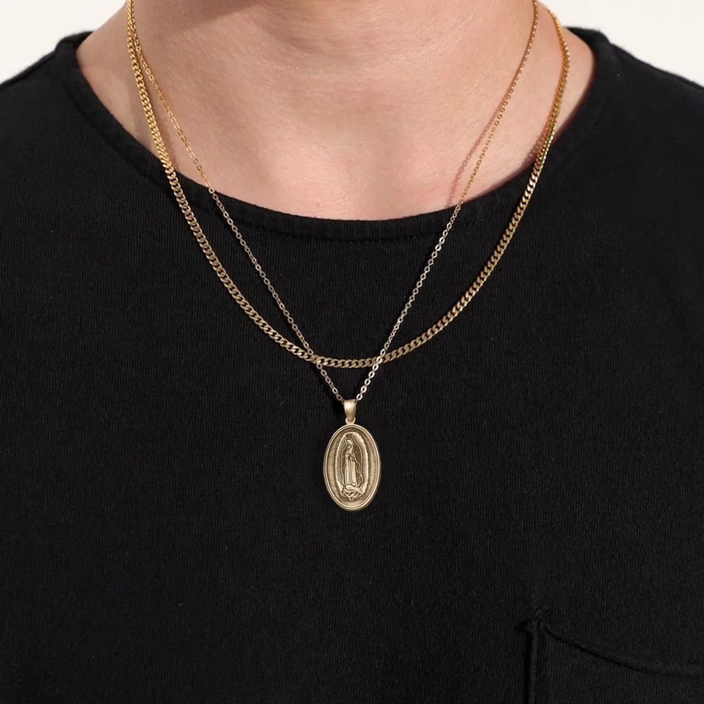 925 Sterling Silver - Virgin Mary Necklace