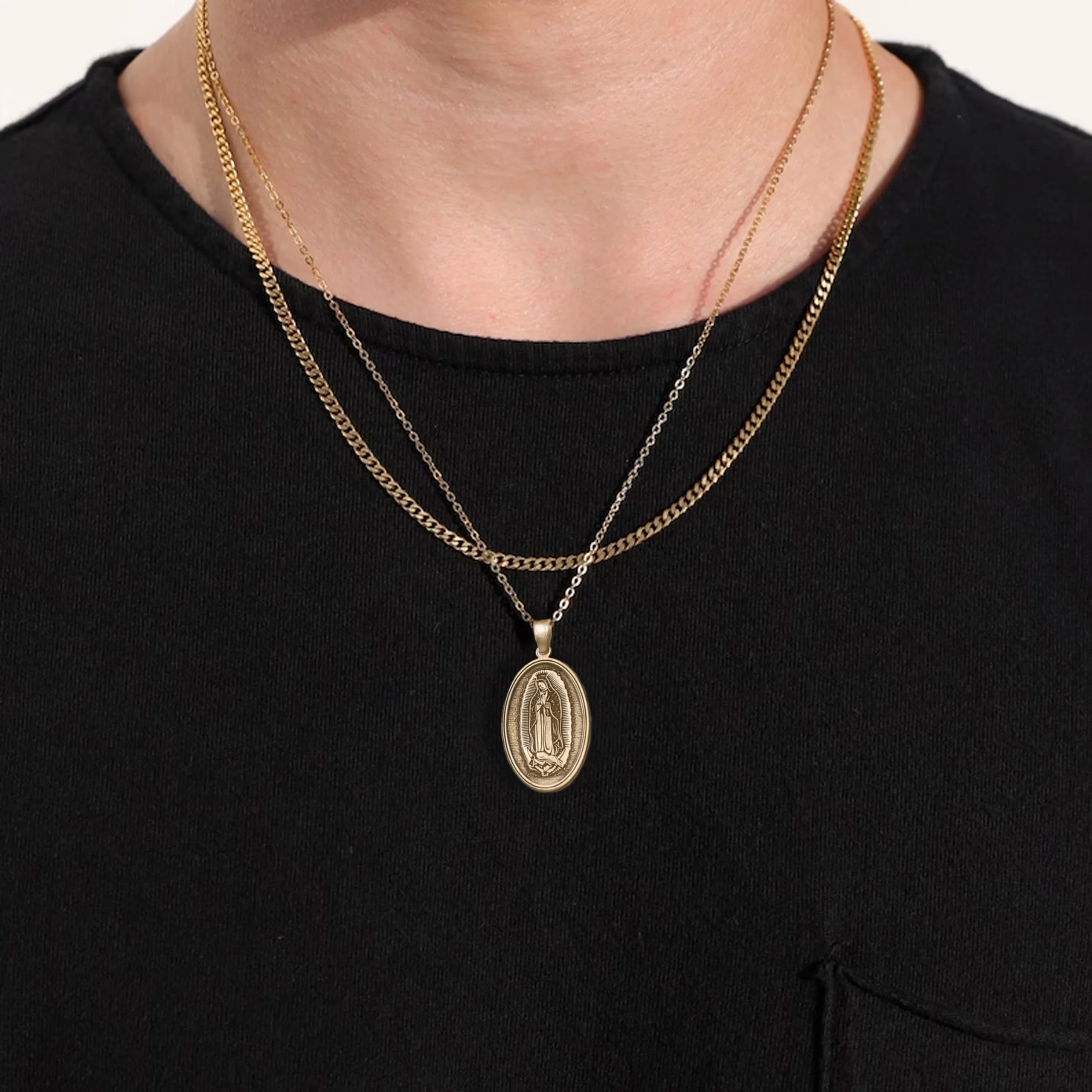 925 Sterling Silver - Virgin Mary Necklace