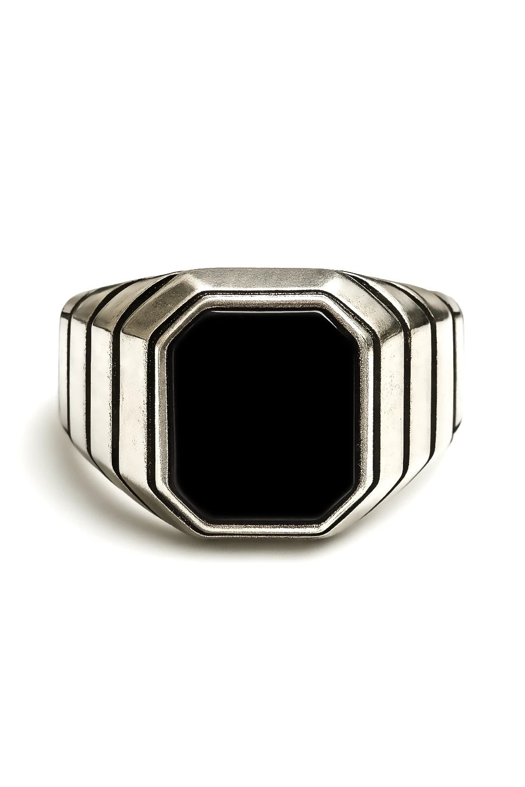 925 Sterling Silver - Black Ring
